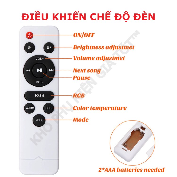 Đèn led ốp trần thông minh AZOTA trang trí phòng khách, phòng ngủ, phòng ăn tích hợp loa bluetooth điều khiển qua App