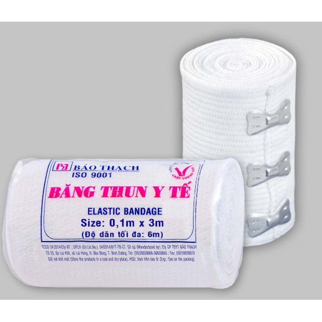 Băng thun y tế 3 móc- Bảo Thạch (1 cuộn)