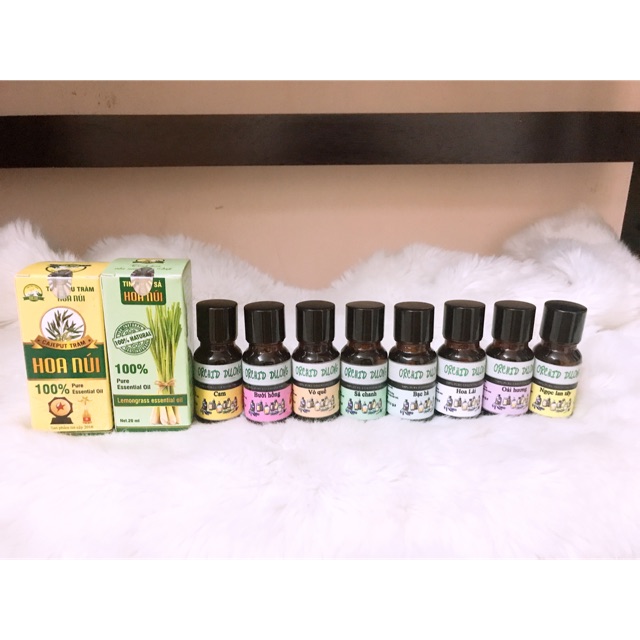 COMBO HOA NÚI VÀ TINH DẦU 10ML