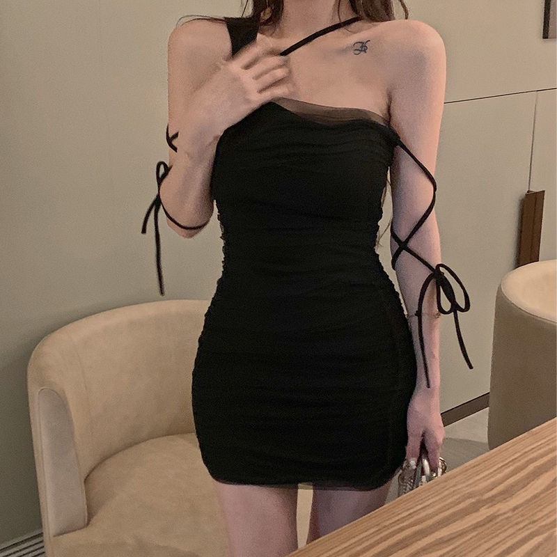 Đầm Mini Thiết Kế Cột Dây Thời Trang Mùa Hè Quyến Rũ Cho Nữ