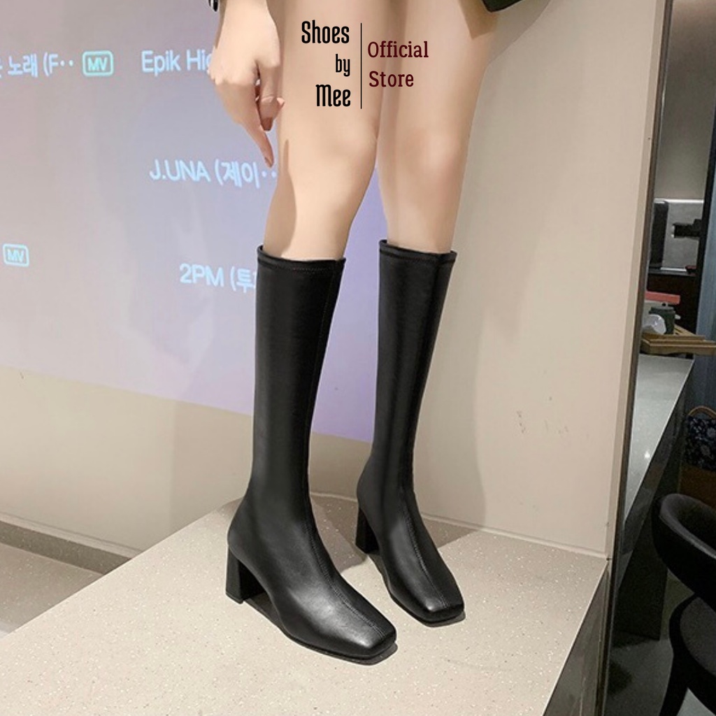 Giày Bốt Cao Cổ Da Mềm, FULLBOX 2021 Shoes by Mee Boots Cao Cấp, Giày nữ Chất Lượng, Chất Đẹp Phong Cách Hàn Quốc | BigBuy360 - bigbuy360.vn