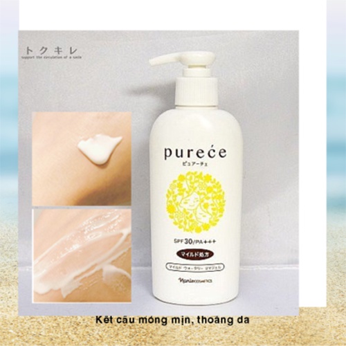 Gel chống nắng cơ thể Naris Purece Body Mild Watery Nhật Bản 180ml