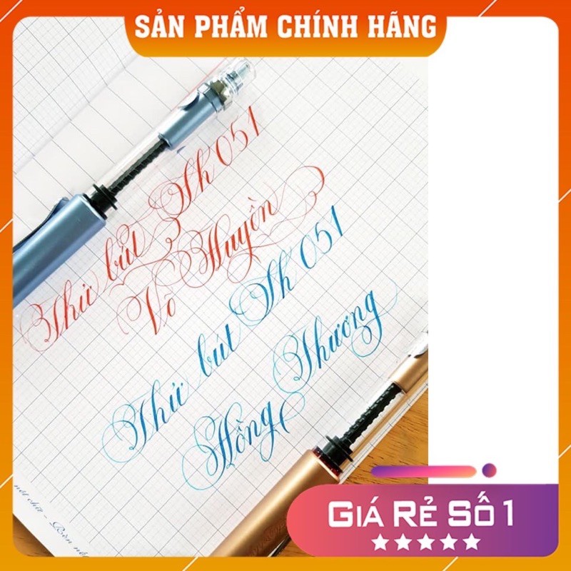 Bút máy ngòi mài lá tre thương  hiệu  mạnh  chiến , ngòi bút máy