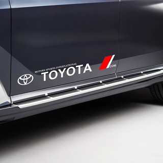 Bộ 2 tem dán cửa xe ô tô Toy