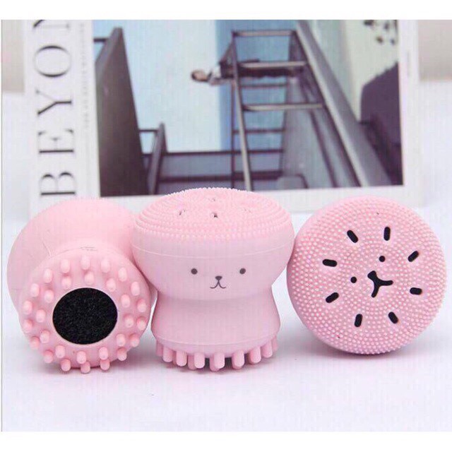 [Nhập FSS31OCT giảm 10%] Cọ mút rửa mặt bạch tuộc phong cách Hàn Quốc massage và rửa mặt