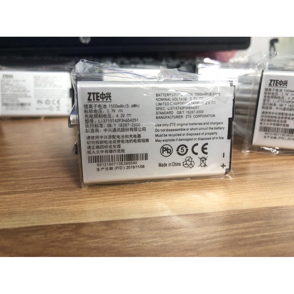 PIN CHO PHÁT WIFI ZTE MF60, MF61, MF62, MF63, MF65 - PIN WIFI ZTE DUNG LƯỢNG 1500MAH