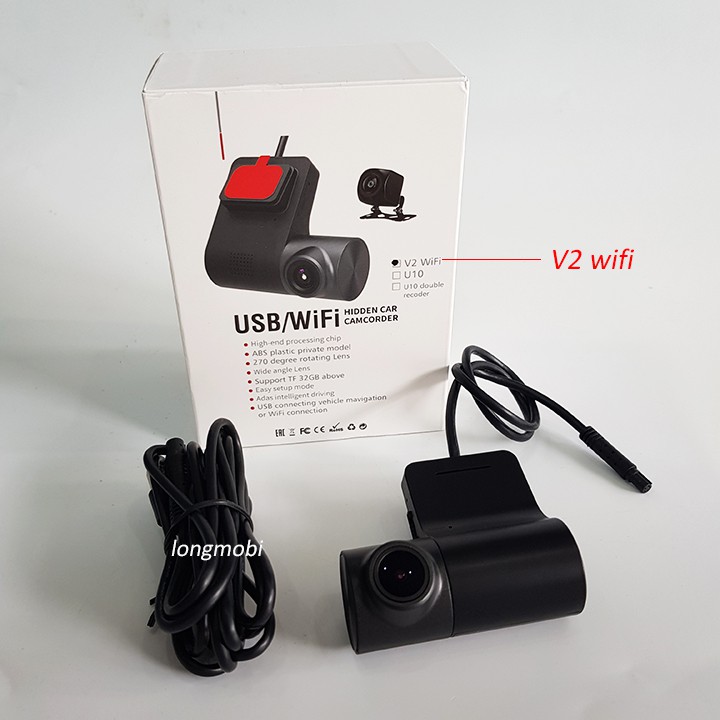 Ryza U10 V2 WIFI Camera Hành Trình Cho Màn Hình Android, Cảm Biến Sony
