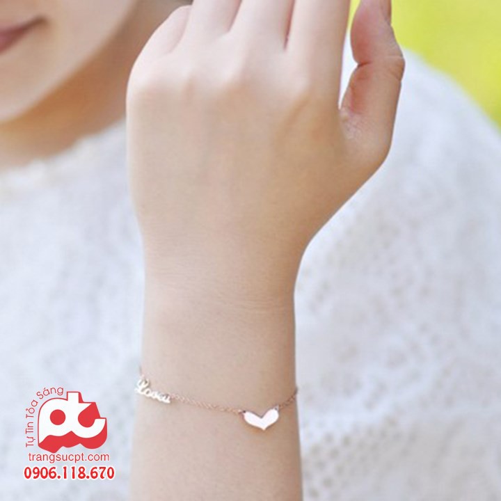 Lắc tay nữ titan không đen giá rẻ HCM - PT_LT_28