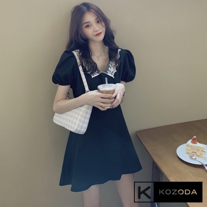 Đầm ulzzang Váy Dự Tiệc dạ hội hàng thiết kế dài công chúa có lớp lót vải voan xòe xếp ly đẹp Kozoda M10