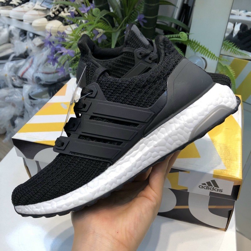 (Video cận cảnh) Giày Sneaker Ultra boost 4.0 Đen Trắng