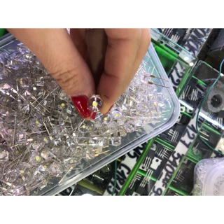 10 con led trắng lùn phi 8