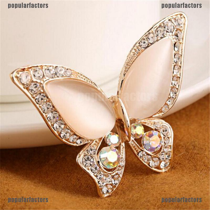 Ghim Cài Áo Hình Bướm Đính Đá Thời Trang