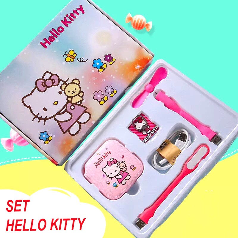 5 Psc/set Pin Sạc Dự Phòng Hello Pin Sạc Dự Phòng Hình Ảnh Hoạt Hình Kitty Đô rê mon