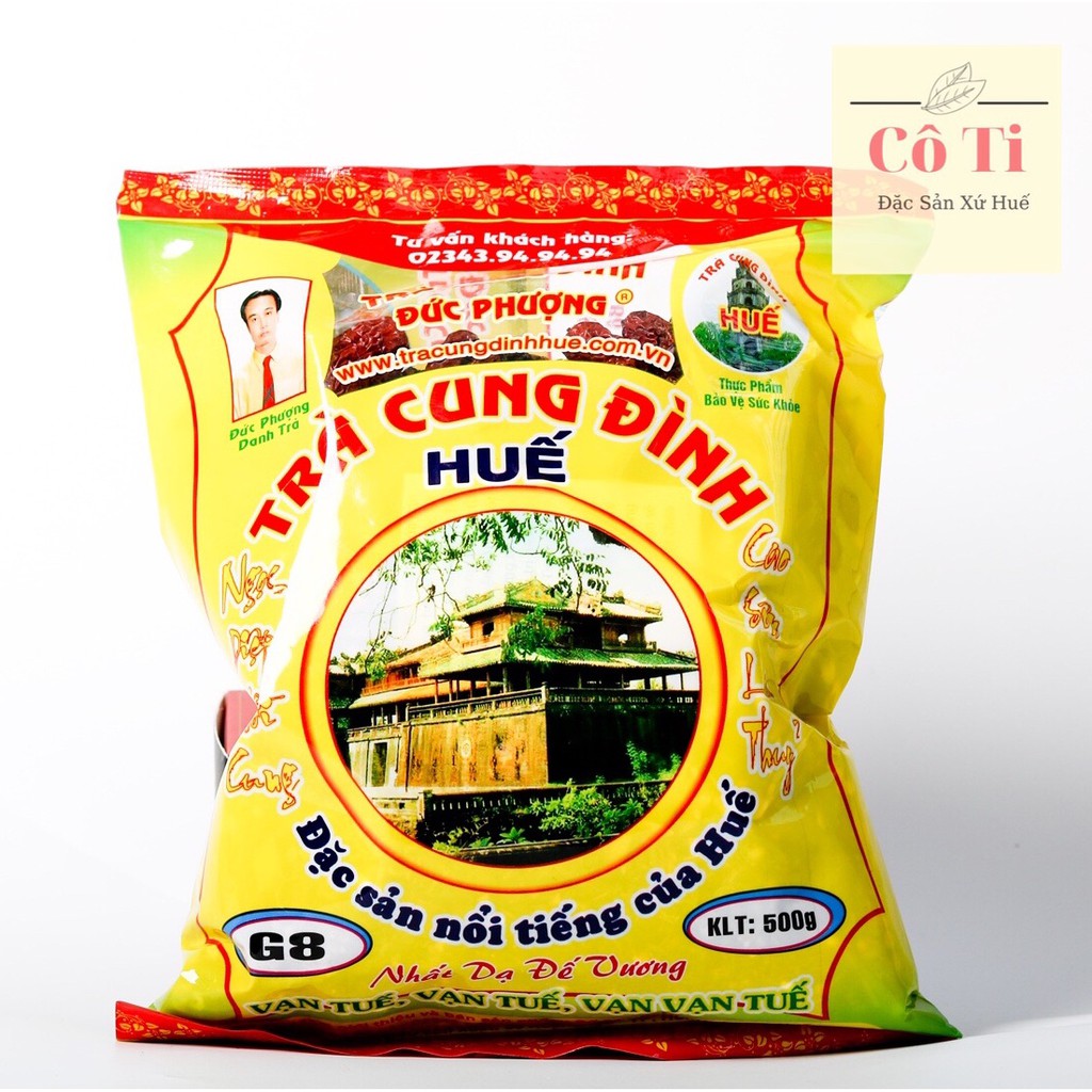 [CHÍNH HÃNG] Trà Cung Đình Huế (Vàng) - Đệ Nhất Danh Trà - Đặc Sản Huế (250-500gr)