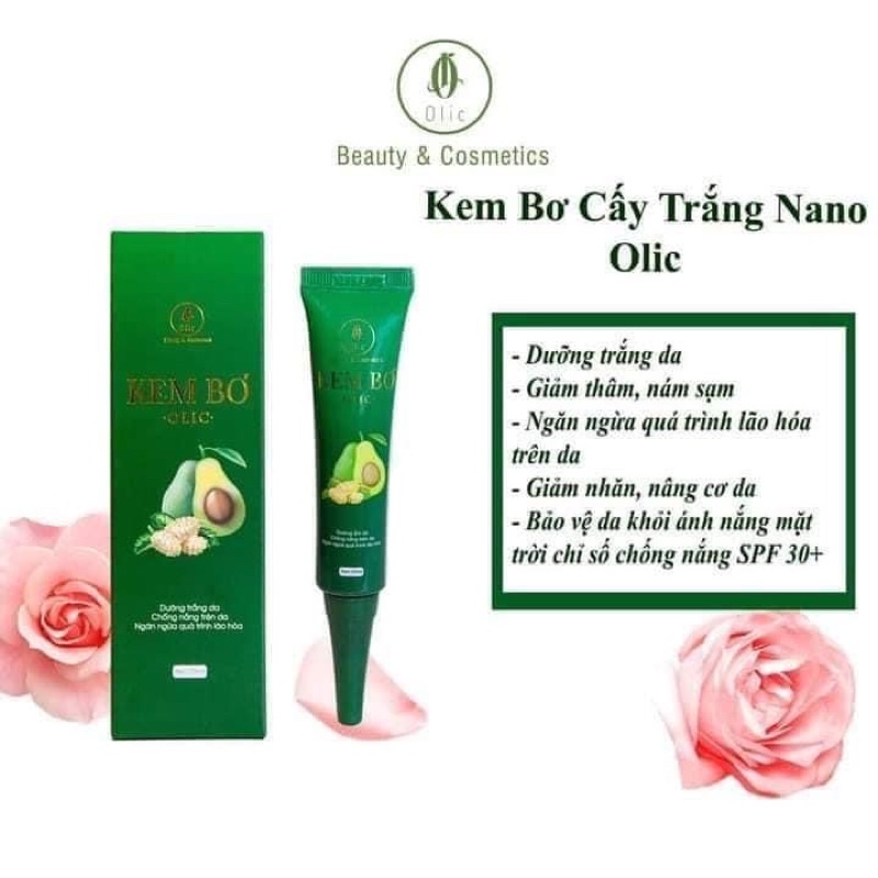 [chính hãng] Kem Bơ Olic - kem Bơ cấy trắng Nano Olic có tem check hàng công ty