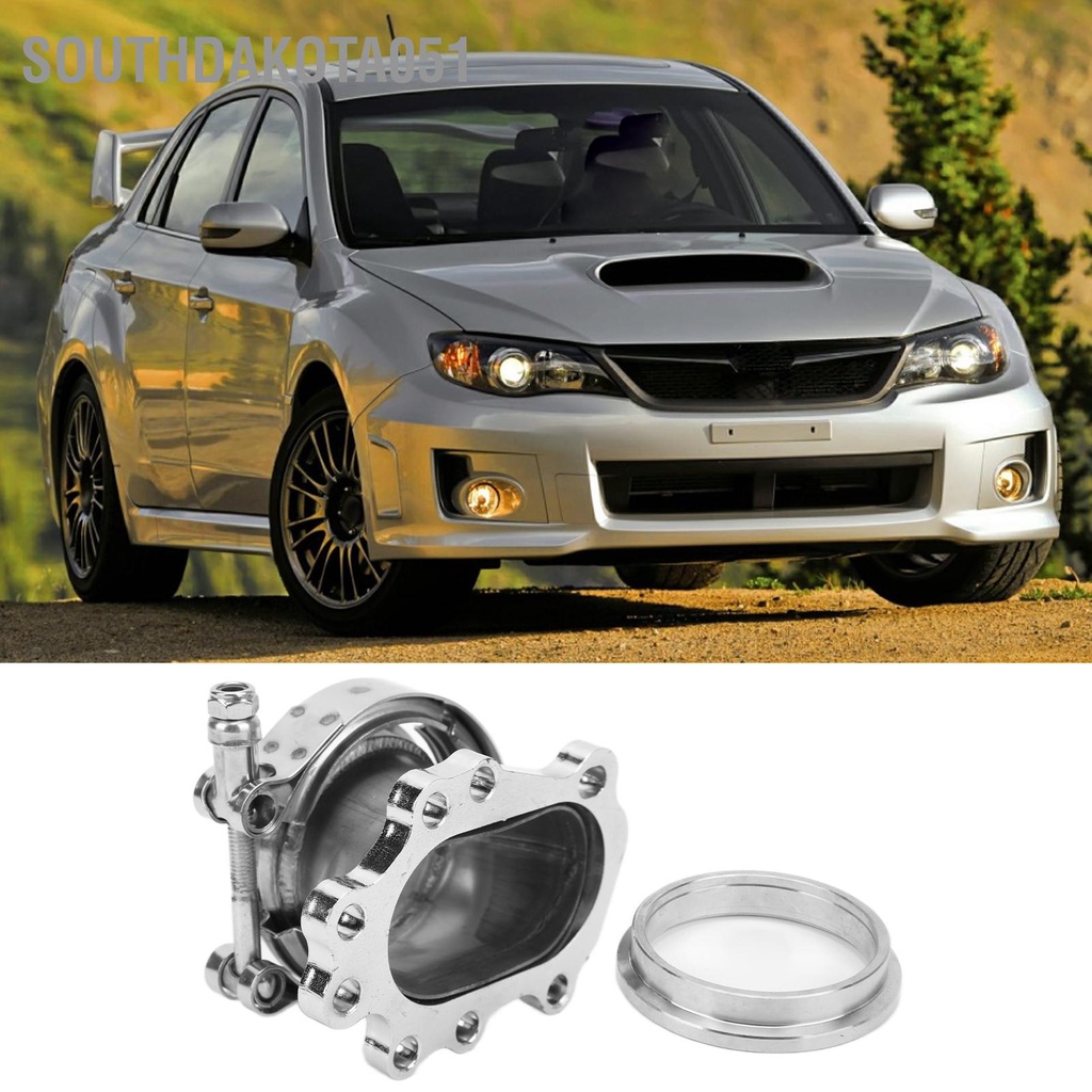 Southdakota051 8 Bolt Turbo Downpipe Flange Bộ chuyển đổi băng tần 2 5in V bằng thép không gỉ cho T25 T28 GT25 GT28