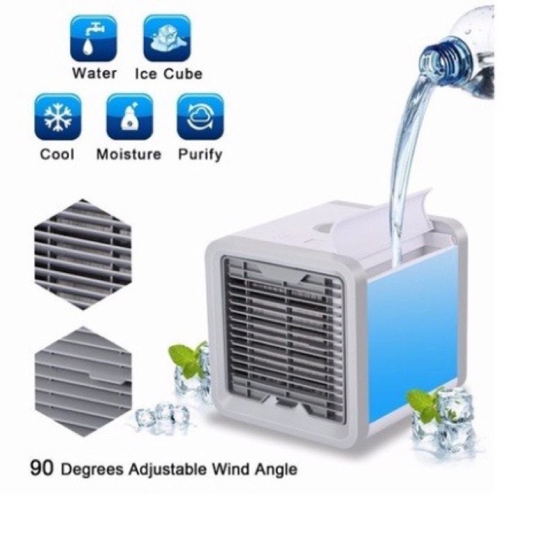 Quạt Đá Điều Hòa Hơi Nước Mini Để Bàn Chuẩn Loại 1 - Quạt tạo ẩm làm mát không khí