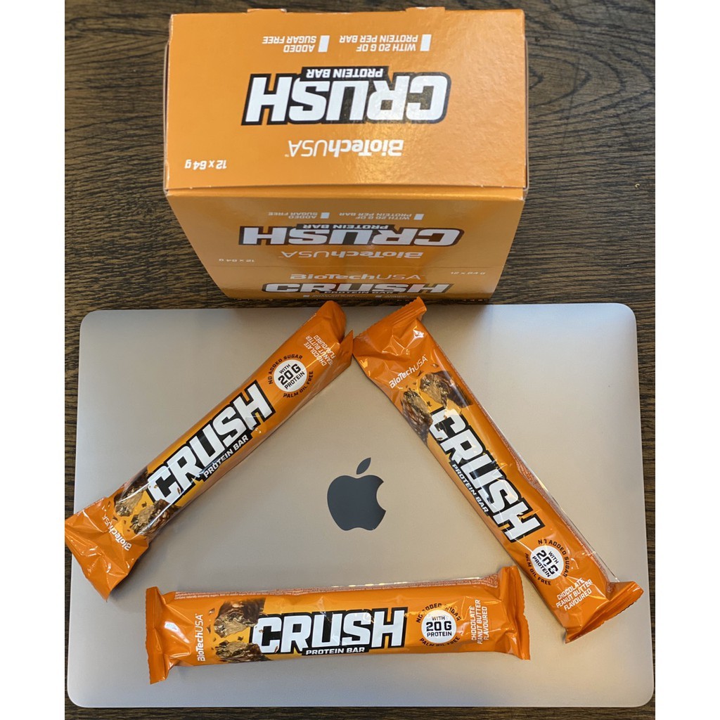 Thanh Protein Crush Bar BiotechUSA – Hộp 12 Thanh