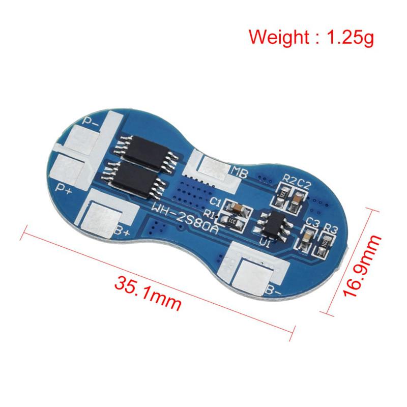 Bảng mạch bảo vệ bộ sạc pin 2S Li-ion 18650 Lithium 7.4V 4A 2 Series BMS chống quá tải