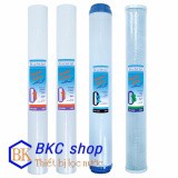 Bộ sản phẩm 4 lõi lọc (02 lõi lọc số 1 & 01 lõi lọc 2 & 01 lõi lọc số 3) 20inch - bkc1028