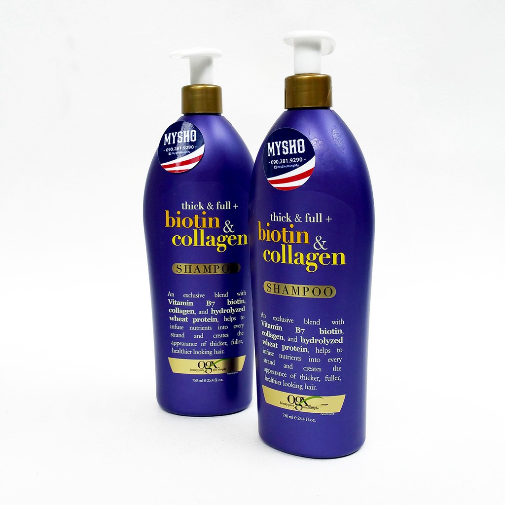 Dầu Xả Biotin & Collagen 750ml -Phục hồi và ngăn ngừa rụng tóc (1 Chai)