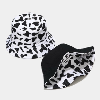Nón bucket 2 mặt-nbk14- bò sữa