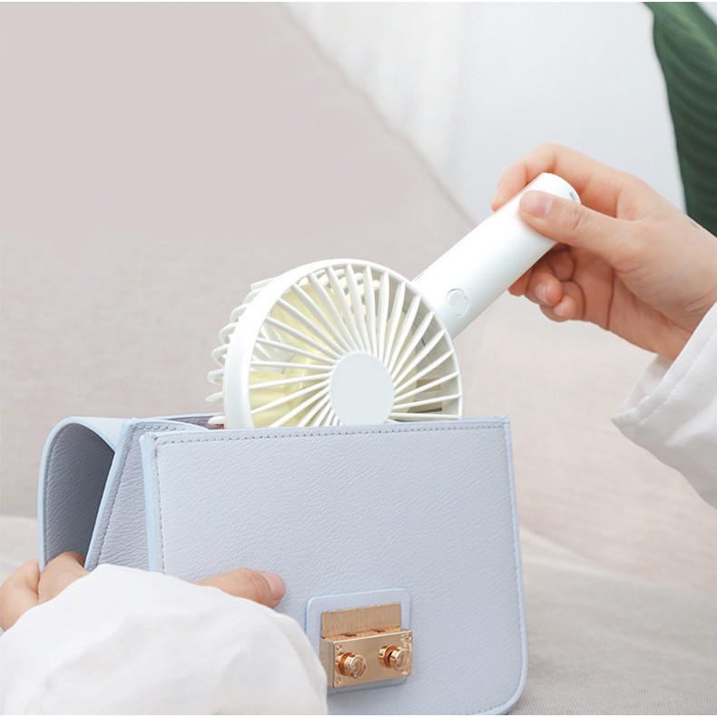 Quạt mini cầm tay có chân đứng để bàn | BigBuy360 - bigbuy360.vn