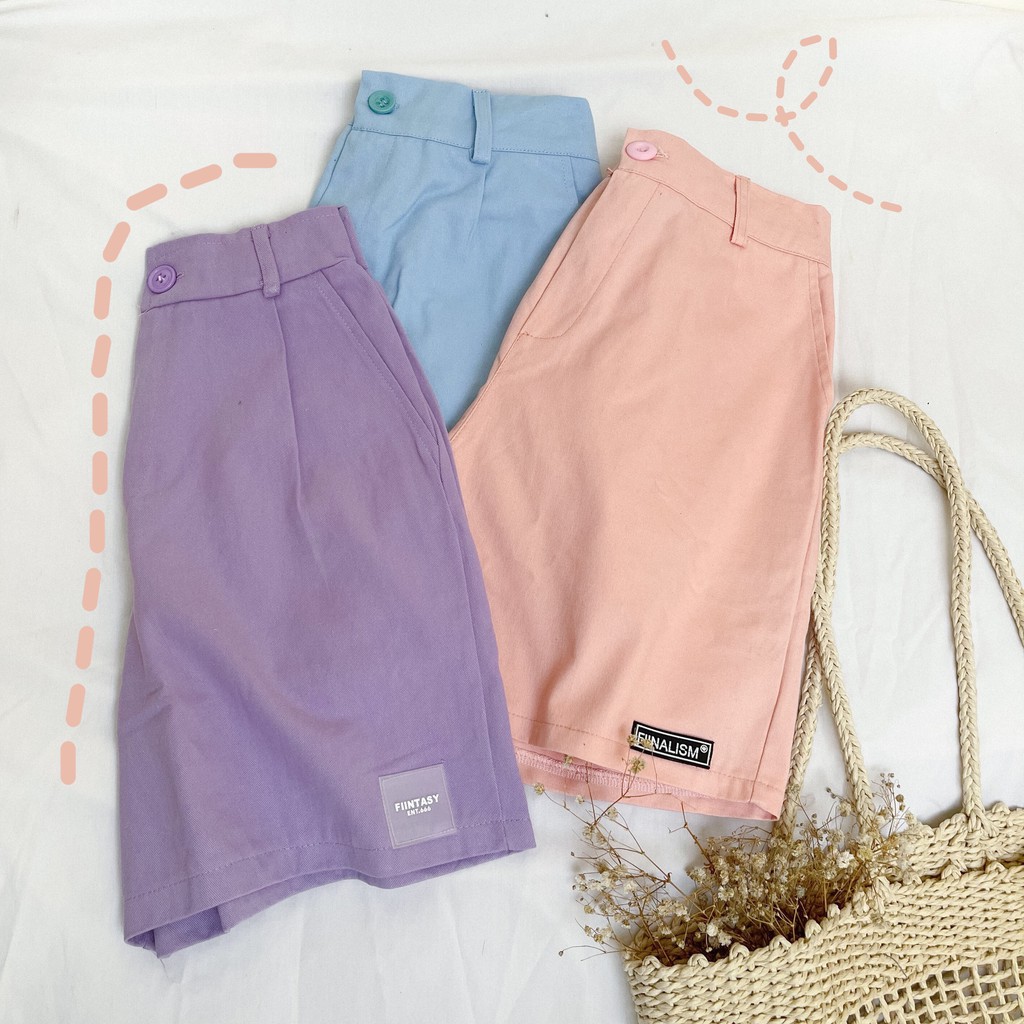 Quần short kaki Be/Đen - Made by Toneontone TOT