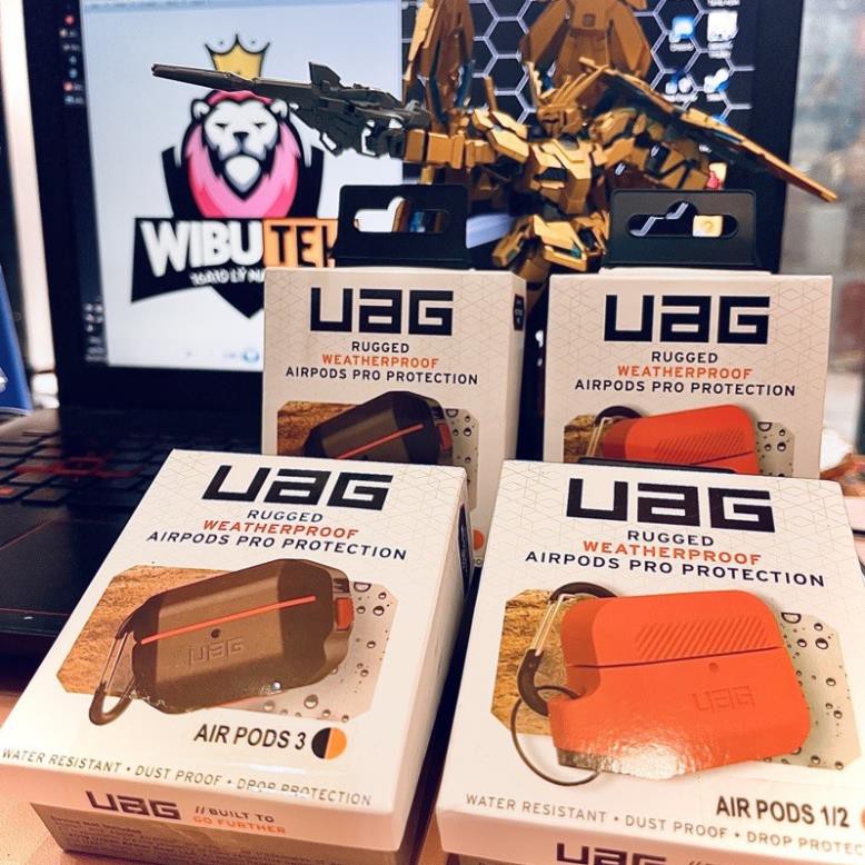 Case UAG Airpods cứng mềm 1/2 & Pro, chống vỡ, chống nước, bảo vệ 100%