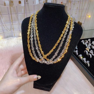 Dây chuyền xoắn bướm xi bạch kim