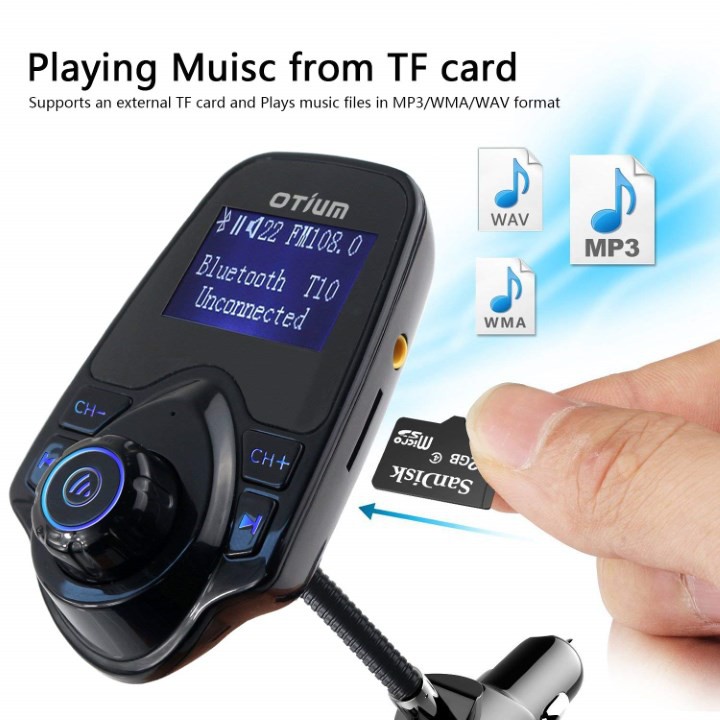 [BẢO HÀNH 1 ĐỔI 1] MÁY NGHE NHẠC KHÔNG DÂY BLUETOOTH NGHE NHẠC MP3, FM TRÊN Ô TÔ BẰNG TẨU SẠC T10 - T10 CAR WIRELESS MP3