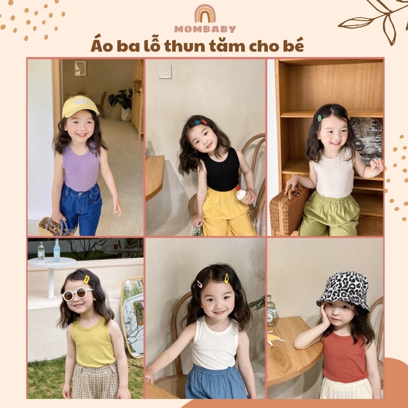 [Ambb-kids QC] ÁO BA LỖ THUN TĂM MỀM CO DÃN CHO BÉ TRAI, BÉ GÁI☀️(Chính hãng)