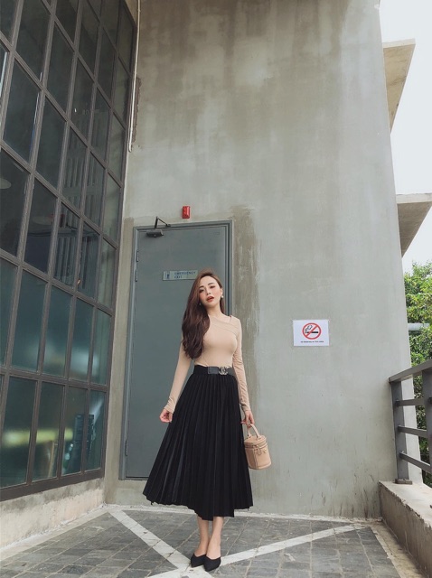 [GIÁ HUỶ DIỆT] Chân váy xếp ly dài