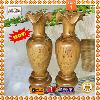 Lục bình gỗ trơn, Lục bình bách xanh trang trí nhà cửa đẹp KT 30x11( gỗ bách, gỗ hươg)