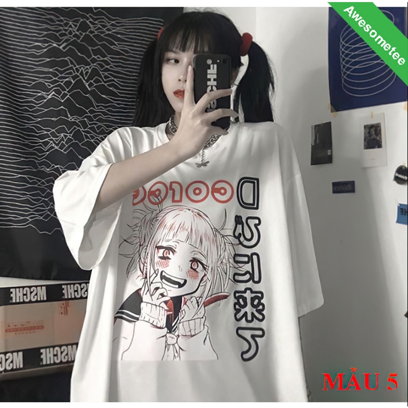 Áo thun tay lỡ Unisex Awesometee, áo phông form rộng ATL Anime FUTURE BST4