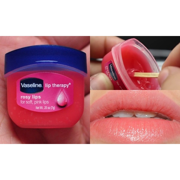 Son dưỡng Vaseline hồng xinh Lip Therapy Rosy Lips 7g (dưỡng môi có màu)