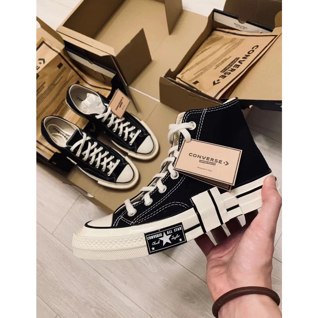 Giày Converse Chuck 70 Remix Cổ Thấp Chất Liệu Canvas Thời Trang Cho Nam Nữ # 1010