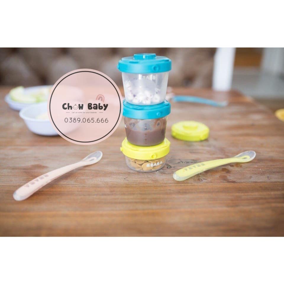 BỘ 6 HỘP CHIA THỨC ĂN SIZE 60 - 120ML BÉABA
