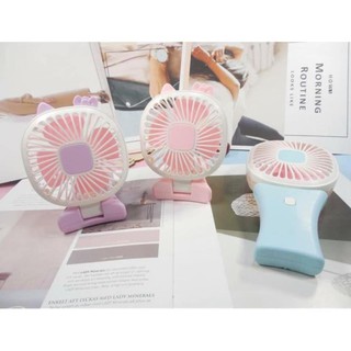 Quạt Mini Cầm Tay Cute Có Đế