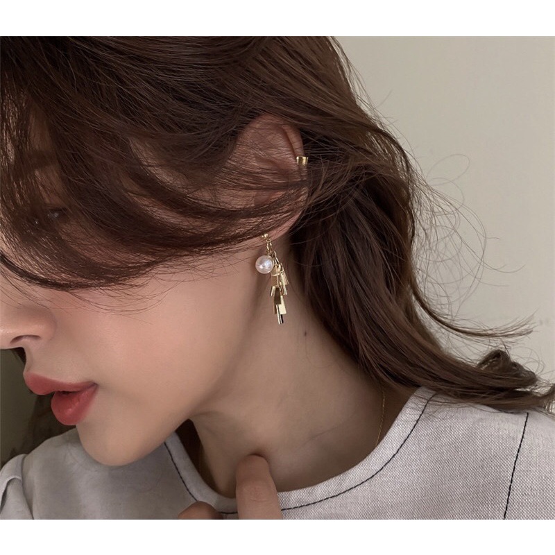 Bông Tai Nữ Cao Cấp ERA SHOP 078495 - Thanh Tua Rua Châu Độc Đáo, Sang Trọng, Phù Hợp Đi Tiệc, Đi Chơi, Siêu Rẻ Đẹp