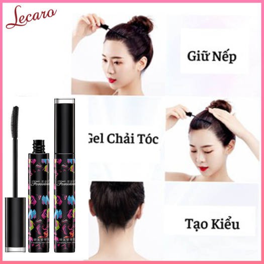 Chuốt tóc con tạo kiểu tóc cố định tóc vào nếp gọn gàng