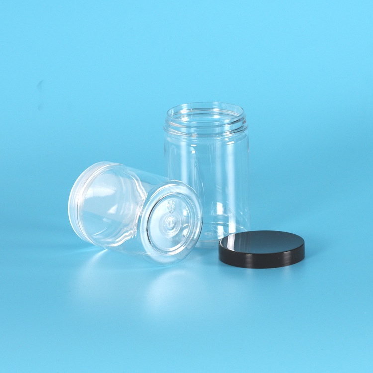 Hũ Tròn Rỗng Bằng Nhựa Trong Suốt / Không BPA Đựng Thực Phẩm Có Nắp Đa Năng