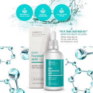 COLLAGEN H.A DƯỠNG TRẮNG,CẤP VÀ KHOÁ ẨM,TÁI TẠO,PHỤC HỒI DA H/A • dạng serum thương hiệu langce hàn quốc •