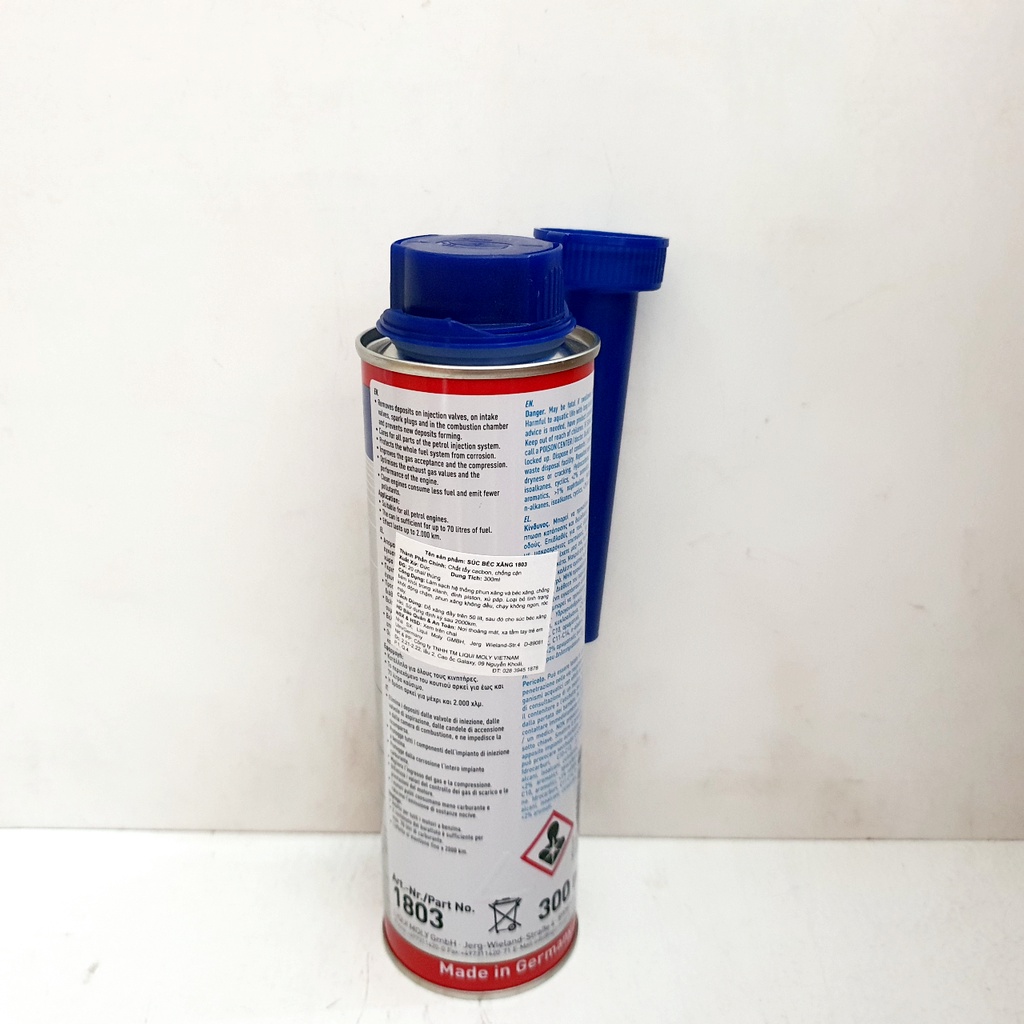 Phụ Gia Súc Béc Xăng,Kim Phun Tẩy Muội Than Carbon Liqui Moly Injection Cleaner 300M