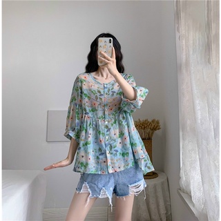 ÁO HOA BABYDOLL (KÈM VIDEO HÌNH THẬT)
