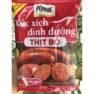 1 gói Xúc xích dinh dưỡng thịt Heo/thịt Bò Ponnie 175g ( 5 cây x 35g) | BigBuy360 - bigbuy360.vn