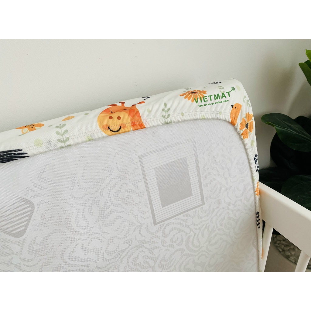 Ga chống thấm cotton TILO cho cũi, giường lau được, giặt máy lâu dài