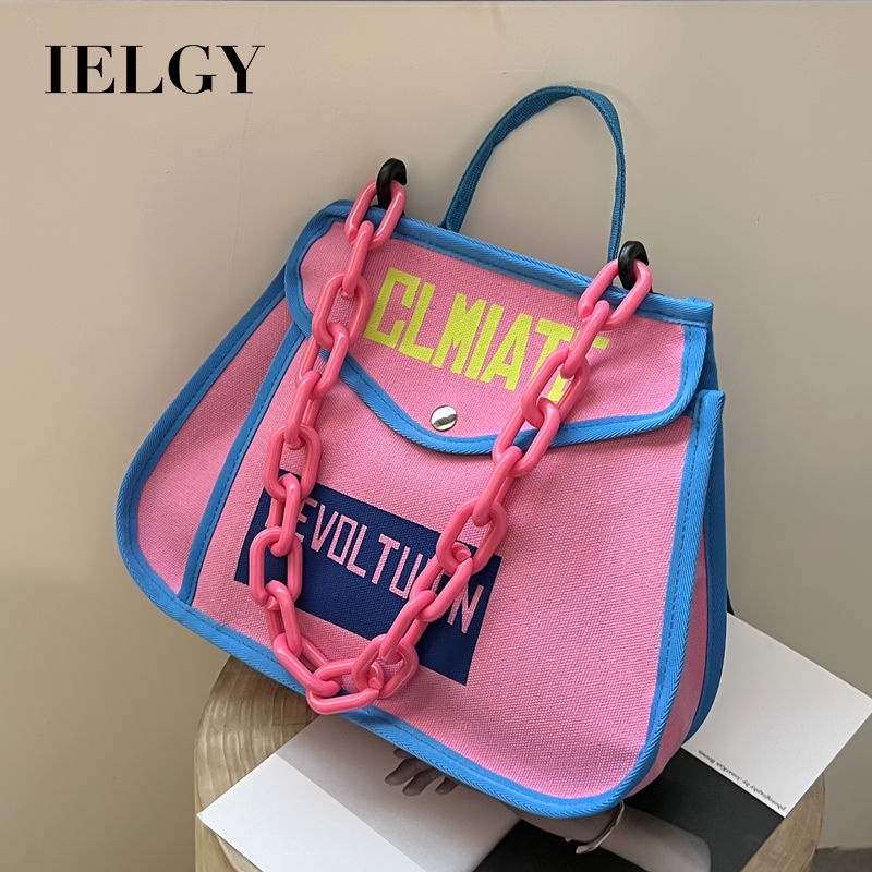 IELGY Túi Đeo Vai Bằng Vải canvas Sức Chứa Lớn Phong Cách Nhật Bản