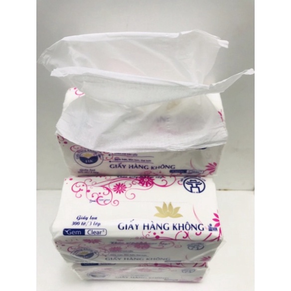 Giấy ăn lụa , khăn giấy rút cao cấp 1 gói 300 tờ