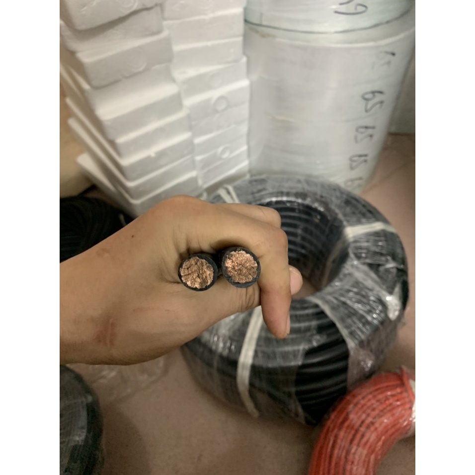 Dây M75 0 AWG silicon chống cháy, lõi mịn 15000/0.08